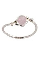 outstanding itty-bitty silver baby ring     